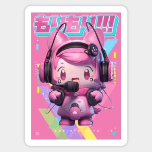 MC HAPPY - AUDIO THINGYS COLLECTION | Anime Manga Kawaii Chibi Musician Pop Art Design | PROUD OTAKU Sticker